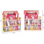 Casuta din lemn Tennessie DollHouse cu iluminare Led - Casa pentru papusi cu mobilier inclus de la EcoToys